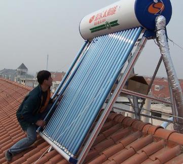 太阳能热水器出水小处理